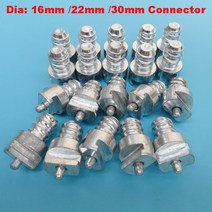 토션스프링 직경 16mm/22mm/30mm 암수 조인트 어댑터 파이프 준설 공작 기계 스프링 커넥터 헤드 2 개, 01 Dia 22mm  2PCS