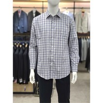 런던포그 GD01 면혼방 체크 긴팔셔츠 LKF3A50Z