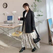 코지23여자 여름 나들이 20대 앙투라 플라워 뷔스티에 롱원피스