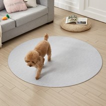 휴팡 애견매트 6T 양면PVC 원형 140 X 140cm, 크로스
