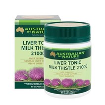 Australian by Nature Milk Thistle 오스트레일리안 바이 네이쳐 리버 토닉 밀크씨슬 21000mg 90정
