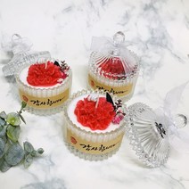 [제이쥬] 카네이션 쁘띠메리고 소이캔들 / 어버이날선물 카네이션캔들 선생님선물 부모님선물 가정의달선물, 미모사, 화이트쇼핑백