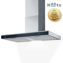Haatz 주방 레인지 후드 환풍기 모던스퀘어 (후드+전기/가스레인지)자동연동 벽부착형, MSH-90SCI
