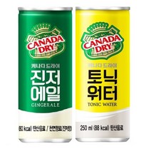 캐나다드라이 진저에일&토닉워터 250ml, 30개