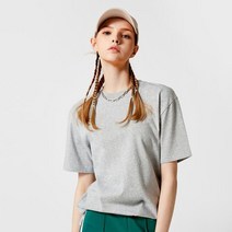 루즈핏올데이트임반팔티셔츠멜란지그레이남녀공용