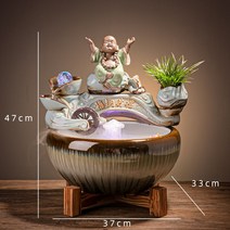 미니 분수대 자연 실내 친환경 천연 가습기 집안습도높이기 건조할때 폭포 개업 선물, 미륵 칼라 안개형