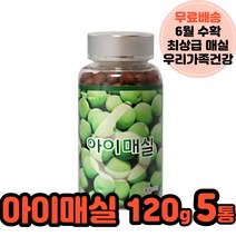 6월수확 국내산 매실환 매실농축액 마분말 120g 5통