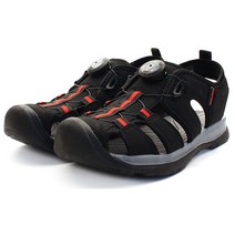 월드컵 남성용 다이얼 버튼 와이어 끈조절 기능 아쿠아 트레킹 스포츠 샌들샌달 블랙레드