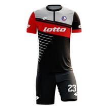 로또 축구유니폼 LOTTO 210A(검정색/적색)