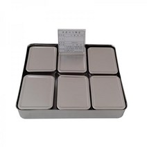 할인존 A83dW7446u 스텐 사각 보존식용기 점보 세트(6p) 보존식용기 보존식냉동고 사각내피 급식용품 어린이집 유치원 학교급식용품 병원주방 요양시설 급식위탁시설