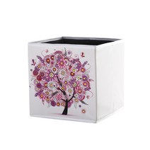 Happy shopping신상품 아이디어 DIY 큐브 라운드 드릴 수지 드릴 이형 드릴 가족 소장 수납함 포인트 드릴 공예 다이아몬드 그림, 17 Q_01 25x25x25cm