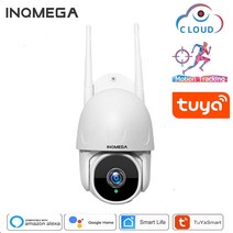 영어 매뉴얼 HD TUYA PTZ 카메라 스마트 클라우드 아웃도어 자동 추적 1080P IP 카메라 구글 홈 알렉사 영상 감시 CCTV 보안 카메라, 1개