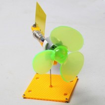 발전기 휴대용 자가 소형 풍력 터빈 모델 DIY 키트 마이크로 발전기 DC 모터 + 블레이드 LED 홀더 0.1V-18, 한개옵션0