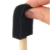 스폰지 붓 각진붓 페인트붓 붓자국 없는 붓, 1개