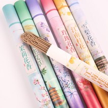 30-35PCS 자스민 향 인센스 스틱 콘 장미 라벤더
