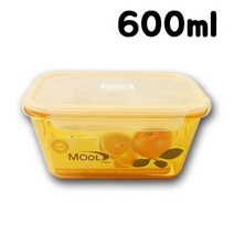 IS 직사각 MOOL(물방울) 밀폐용기 600ml김치통 김치 김장 김치볶음밥 김장철 겨울김장 김치찌개 김치요리, 그린
