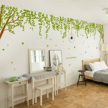 ph610-숲속의넝쿨나무(초대형)_그래픽시계, 옵션선택:A타입실버/코코아브라운라이트올리브