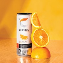 셀시어스 오리지널 스파클링 오렌지 325ml 에너지 비타민 피트니스 드링크(24can)