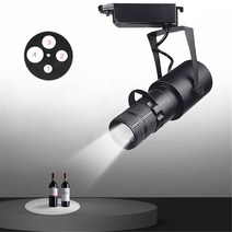 룩스패드 유튜브조명 방송조명 극장 무대 줌 스포트라이트 led 포커스 로고 프로젝터 트랙 조명 회사 식당 매장 결혼식을 위한 산업용 고보 조명, 30w 천장 조명, 흰색 6000k