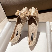 여성화 반짝 스톤 스팽글 발편한 단화 플랫슈즈 Flat Shoes 5L971