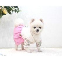 두루마켓 강아지 한복 조끼 누빔 배자 (핑크/블루), 블루