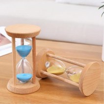탁상용 원목 5분 컬러 모래시계 초등과학 수업용 논리학습 타이머 교육기관