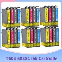 603xl t603 t603xl e603xl 603 xl 호환 잉크 카트리지 엡손 xp-2100 xp-2105 xp-3100 xp-3105 xp-4100 xp-4105 wf-281, 6세트