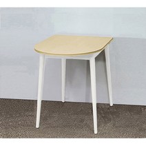 [카미코코] LPM 4컬러 반타원 1000X600 테이블, 네추럴화이트