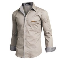 제이붐남성용레더포인트면스판긴팔셔츠 ST08