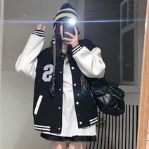 MOSAIRATION학원풍 야구복 봄 여성 여성복 코디 캐주얼 자켓 카디건 아우터 러쉬 야구점퍼