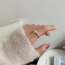 여자반지 s925 십자가 forever 이니셜 링 주얼리