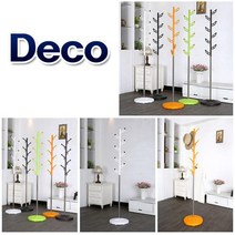 데코(DECO) 칼라 스탠드행거 보급형_트리, 없음/없음/화이트