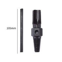 Double Head Tap Faucet Valve Screw Extractor Set Pipe Remover Tools Damaged Wire Water for Metalwork, [02] 6 Points