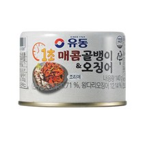유동 1초 매콤 골뱅이 오징어, 140g, 20개