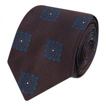 LARDINI 라르디니 오리엔탈 스퀘어 실크 타이 1910338010000