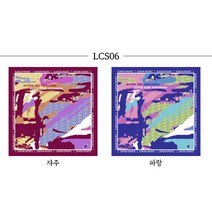 콘도라 등산 스카프 손수건 산악회 국산순면 아웃도어 두건 스포츠 인쇄, LCS06 파랑