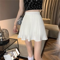 A라인 주름스커트 데이트룩 주름 플리츠 봄 가을 짮은 여성의류 테니스 10대 20대 플러스사이즈