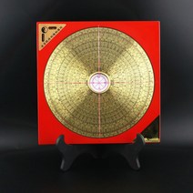 패철 나경 풍수 나침반 음양택 지리 유압식 삼합 현공 구리 휴대용 전문가용, 2인치 검정색, 1개