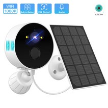 EVKVO 2메가픽셀 실내/실외 태양광 패널 배터리포함 가정용 무선 CCTV 카메라 iCsee, 2MP Camera