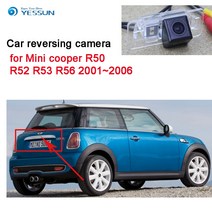 주차 미니쿠퍼 후방 카메라 R50 R52 R53 R56 2001 2006 CCD HD 나이트 비전 방수 역방향 캠, 기본