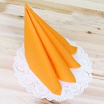 파티해 파티용 칼라 냅킨 20매입, 오렌지