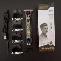 바리깡 클리퍼 이발기 바버샵 이발소 리젠트컷 투블럭 헤어컷 숏컷 남자에 대 한 전문 WateProof 머리 절단 기계 머리 트리머 전기 면도기 남자 면도기 0mm 수염 트리머, 왕 부처 상자