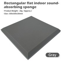 우레탄 폼 보드 단열재 코팅 스튜디오 어쿠스틱 폼 ESD 정전기 방지 삽입 Soundabsorbing 스폰지 200x200mm, 17 Grey 500x500mm 30mm