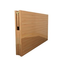 원목 평상 접이식 야외 목재 테라스 휴게 간이 침대, 150 x197CM(원색 )