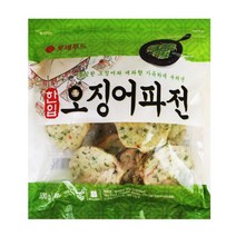 롯데 한입 오징어 파전 500gx2개 무료배송/냉동 에어프라이어 부침개 전 전통주 막걸리 안주 야식 반찬 간식, 2봉지