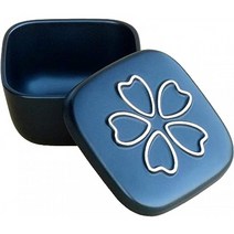 하나카 백화점 [주방용품 질그릇] 히츠 푹신한 사각 도자기 벚꽃무늬 흑(소) 1구 전자레인지금고, 단일옵션