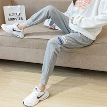 겨울트레이닝팬츠 조미 희 임부 가을겨울 기모 인싸템 고퀄리티 감각 트레이닝바지 배지 조거팬츠 와이드 3660412129