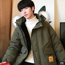 가바바 남성 빅사이즈 숏패딩 야상느낌의 귀여운 데일리 패딩점퍼 5XL까지 G57093