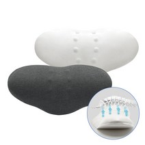 하루수면연구소 허리베개 기능성 8포인트 지압 공법 요추 디스크 인체공학 메모리폼 베개, 허리베개 1개