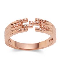 18K 카에라 여자 금 반지 데일리 스타일링